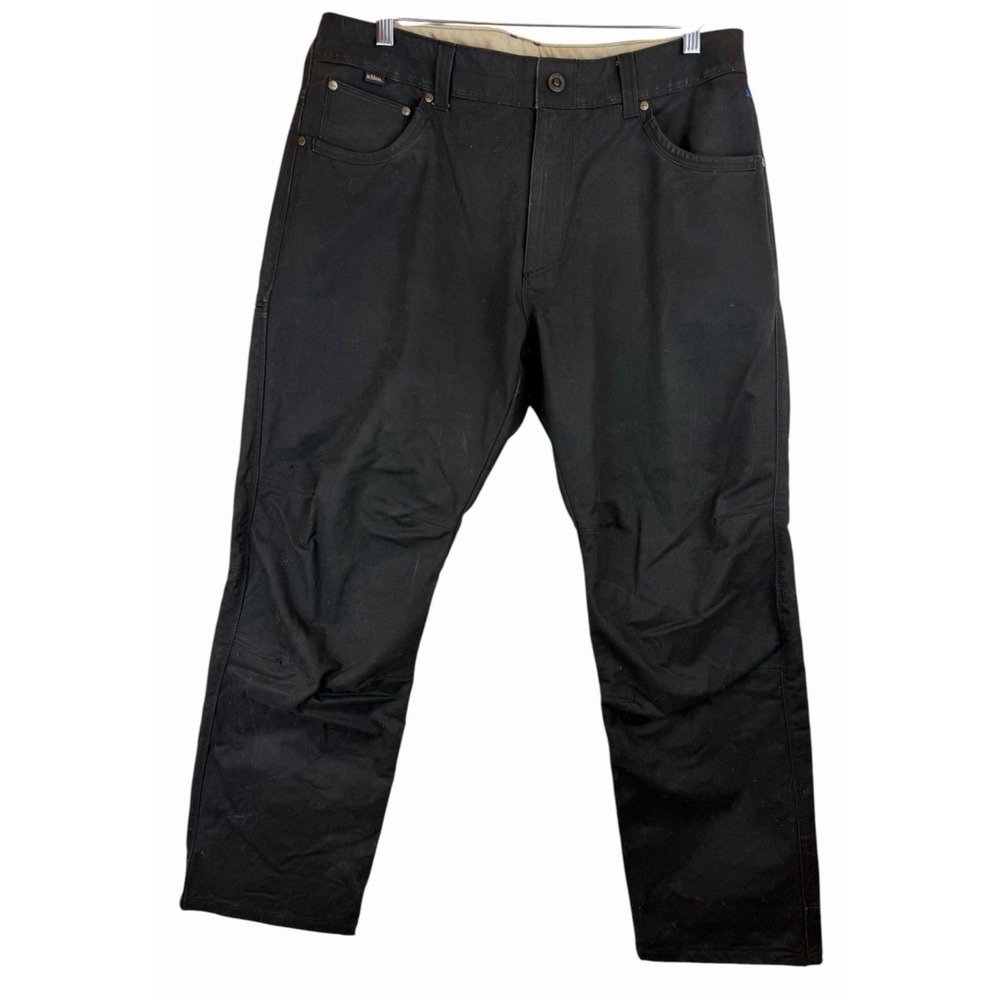 KÜHL‎ Rydr Men's Pants Size 35x30 Vintage Patina Dye Dark Khaki Brown